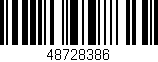 Código de barras (EAN, GTIN, SKU, ISBN): '48728386'