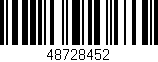 Código de barras (EAN, GTIN, SKU, ISBN): '48728452'