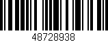 Código de barras (EAN, GTIN, SKU, ISBN): '48728938'