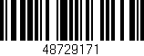 Código de barras (EAN, GTIN, SKU, ISBN): '48729171'