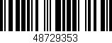 Código de barras (EAN, GTIN, SKU, ISBN): '48729353'