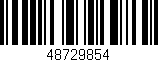 Código de barras (EAN, GTIN, SKU, ISBN): '48729854'