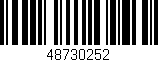 Código de barras (EAN, GTIN, SKU, ISBN): '48730252'
