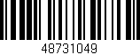 Código de barras (EAN, GTIN, SKU, ISBN): '48731049'
