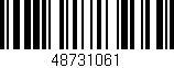 Código de barras (EAN, GTIN, SKU, ISBN): '48731061'
