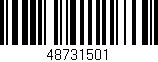 Código de barras (EAN, GTIN, SKU, ISBN): '48731501'