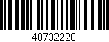 Código de barras (EAN, GTIN, SKU, ISBN): '48732220'