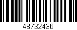 Código de barras (EAN, GTIN, SKU, ISBN): '48732436'