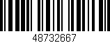 Código de barras (EAN, GTIN, SKU, ISBN): '48732667'