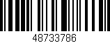 Código de barras (EAN, GTIN, SKU, ISBN): '48733786'