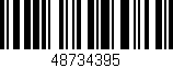 Código de barras (EAN, GTIN, SKU, ISBN): '48734395'