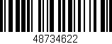 Código de barras (EAN, GTIN, SKU, ISBN): '48734622'