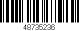 Código de barras (EAN, GTIN, SKU, ISBN): '48735236'