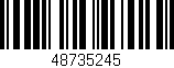 Código de barras (EAN, GTIN, SKU, ISBN): '48735245'