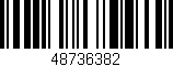 Código de barras (EAN, GTIN, SKU, ISBN): '48736382'