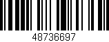 Código de barras (EAN, GTIN, SKU, ISBN): '48736697'