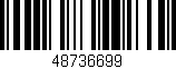 Código de barras (EAN, GTIN, SKU, ISBN): '48736699'
