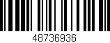 Código de barras (EAN, GTIN, SKU, ISBN): '48736936'