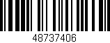 Código de barras (EAN, GTIN, SKU, ISBN): '48737406'