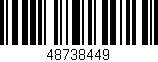 Código de barras (EAN, GTIN, SKU, ISBN): '48738449'