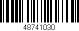 Código de barras (EAN, GTIN, SKU, ISBN): '48741030'