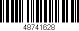 Código de barras (EAN, GTIN, SKU, ISBN): '48741628'