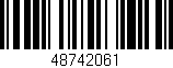 Código de barras (EAN, GTIN, SKU, ISBN): '48742061'
