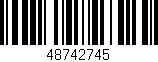 Código de barras (EAN, GTIN, SKU, ISBN): '48742745'