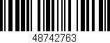 Código de barras (EAN, GTIN, SKU, ISBN): '48742763'