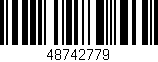Código de barras (EAN, GTIN, SKU, ISBN): '48742779'