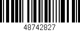 Código de barras (EAN, GTIN, SKU, ISBN): '48742827'