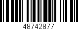 Código de barras (EAN, GTIN, SKU, ISBN): '48742877'
