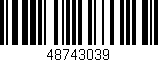 Código de barras (EAN, GTIN, SKU, ISBN): '48743039'