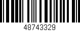 Código de barras (EAN, GTIN, SKU, ISBN): '48743329'