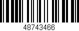 Código de barras (EAN, GTIN, SKU, ISBN): '48743466'