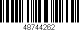 Código de barras (EAN, GTIN, SKU, ISBN): '48744262'
