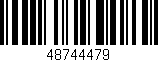 Código de barras (EAN, GTIN, SKU, ISBN): '48744479'