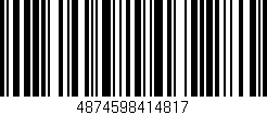 Código de barras (EAN, GTIN, SKU, ISBN): '4874598414817'