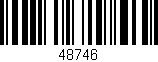 Código de barras (EAN, GTIN, SKU, ISBN): '48746'