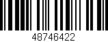 Código de barras (EAN, GTIN, SKU, ISBN): '48746422'