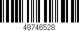 Código de barras (EAN, GTIN, SKU, ISBN): '48746528'