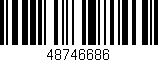Código de barras (EAN, GTIN, SKU, ISBN): '48746686'