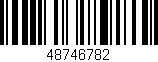 Código de barras (EAN, GTIN, SKU, ISBN): '48746782'