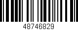 Código de barras (EAN, GTIN, SKU, ISBN): '48746829'