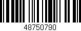 Código de barras (EAN, GTIN, SKU, ISBN): '48750790'