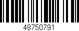 Código de barras (EAN, GTIN, SKU, ISBN): '48750791'