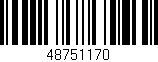 Código de barras (EAN, GTIN, SKU, ISBN): '48751170'