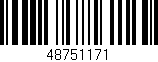 Código de barras (EAN, GTIN, SKU, ISBN): '48751171'