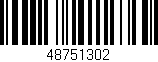 Código de barras (EAN, GTIN, SKU, ISBN): '48751302'