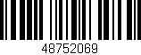 Código de barras (EAN, GTIN, SKU, ISBN): '48752069'